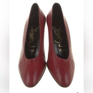 Yves Saint Laurent Burgundy Heels